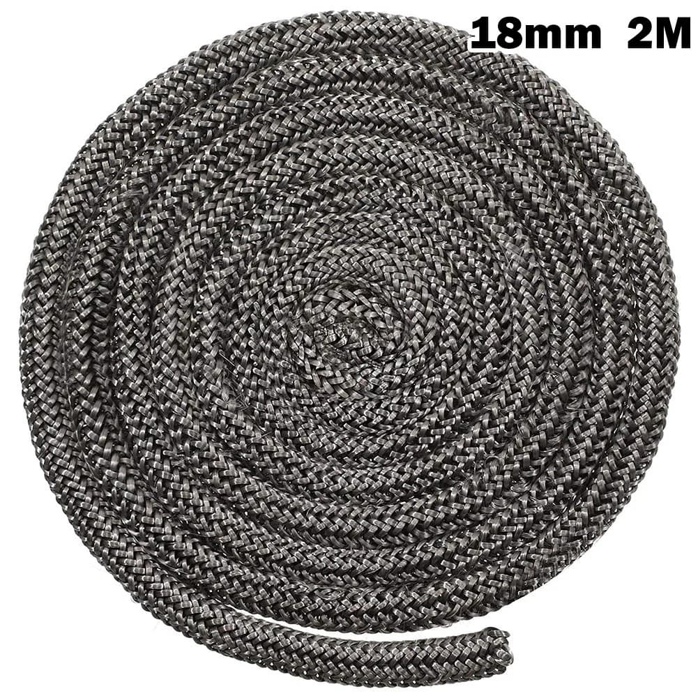 Joint de corde en fibre de verre 18/20mm 2m de longueur, pièces de porte de brûleur de bûches, corde