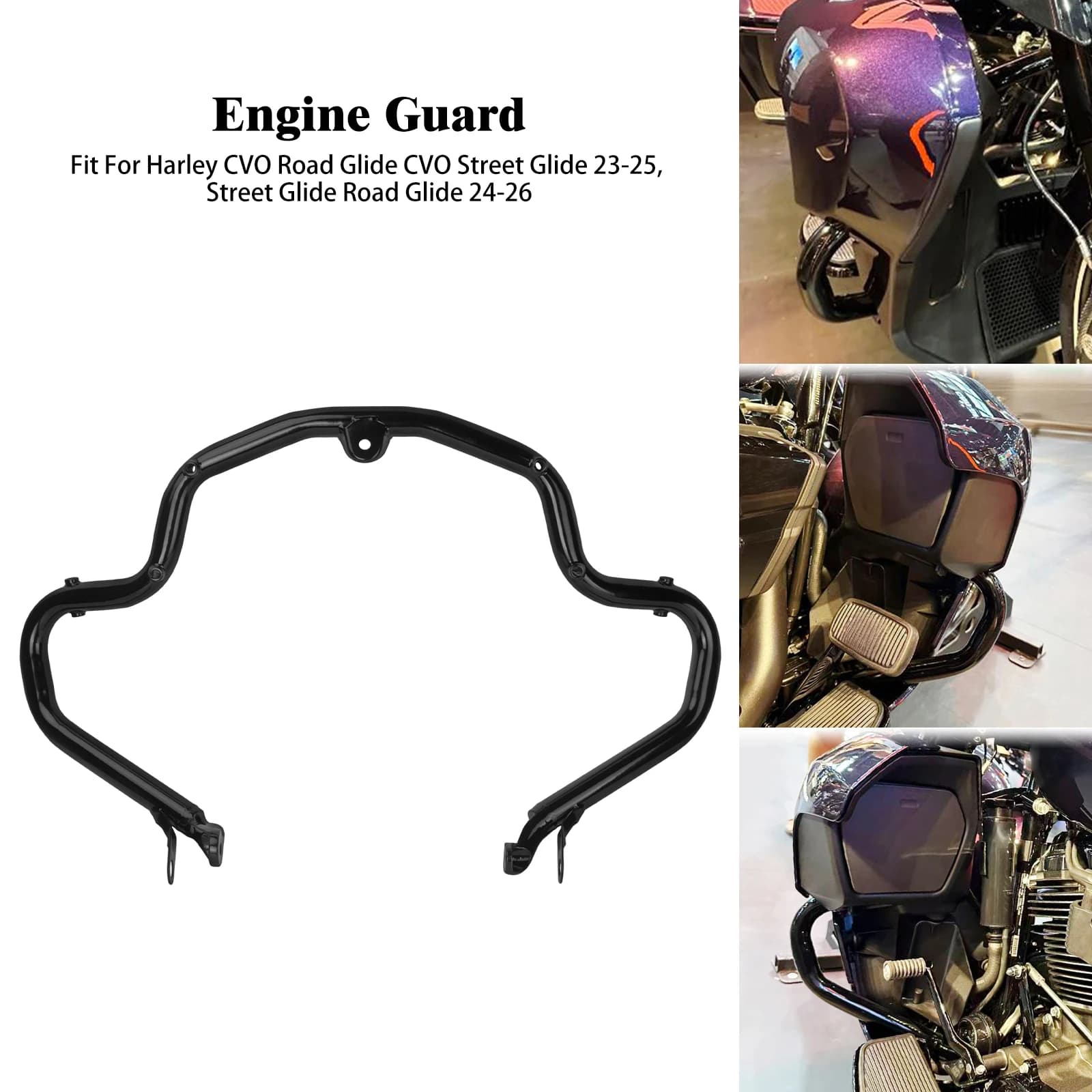 Carénage de barre de sécurité d'autoroute de moto, protection du moteur pour Harley Touring Street R