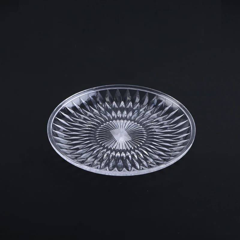 Assiette de fruits transparente pour collations et bonbons, assiette de fruits en plastique transpar