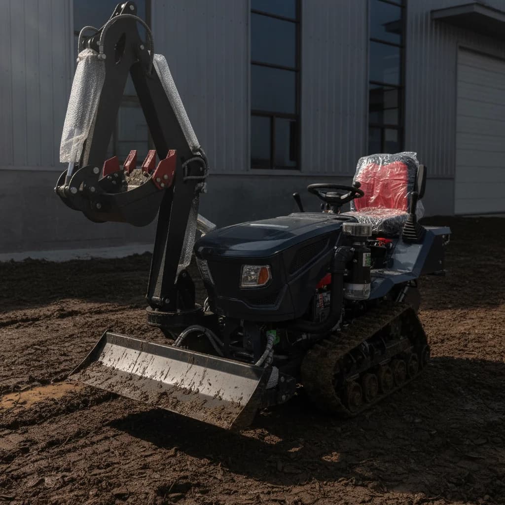 Tracteur agricole à chenilles professionnel en promotion, équipement durable pour le travail du sol 