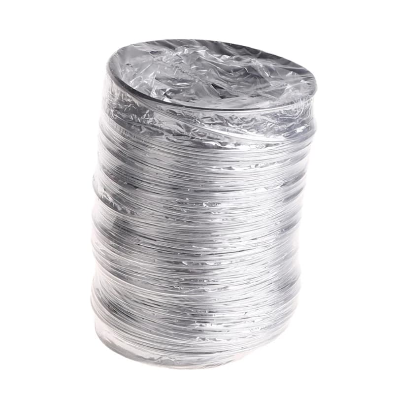 Tuyau Flexible en Feuille d'Aluminium, Diamètre Nik80 mm, 1/3/6 Mètres, Conduit de Ventilation, Tuya