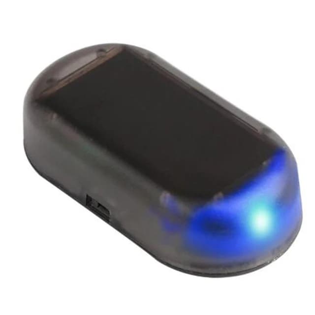 Fausse lumière de sécurité LED pour voiture, simulation d'alarme factice à énergie solaire, avertiss