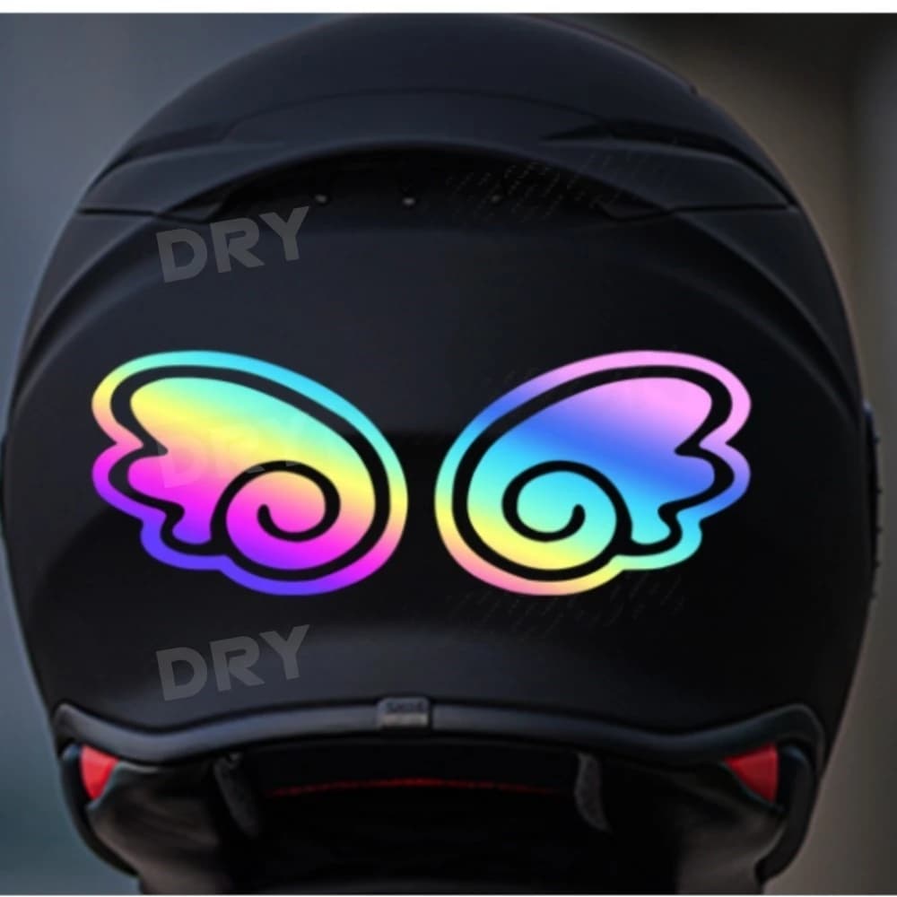 Autocollants ailes d'ange pour voiture, autocollants amusants, décoration de Moto, autocollants réfl