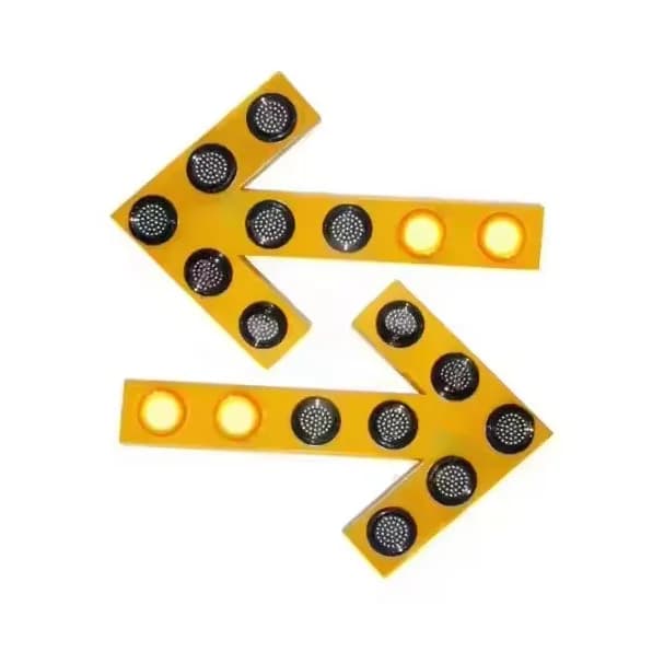 Panneau de signalisation réfléchissant clignotant LED, flèche d'avertissement, panneau de route mont
