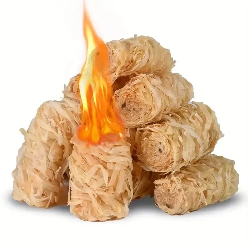 Démarreur naturel 30/100 pièces, bâton de bois de cire, adapté au cheminée, poêle à barbecue, four d
