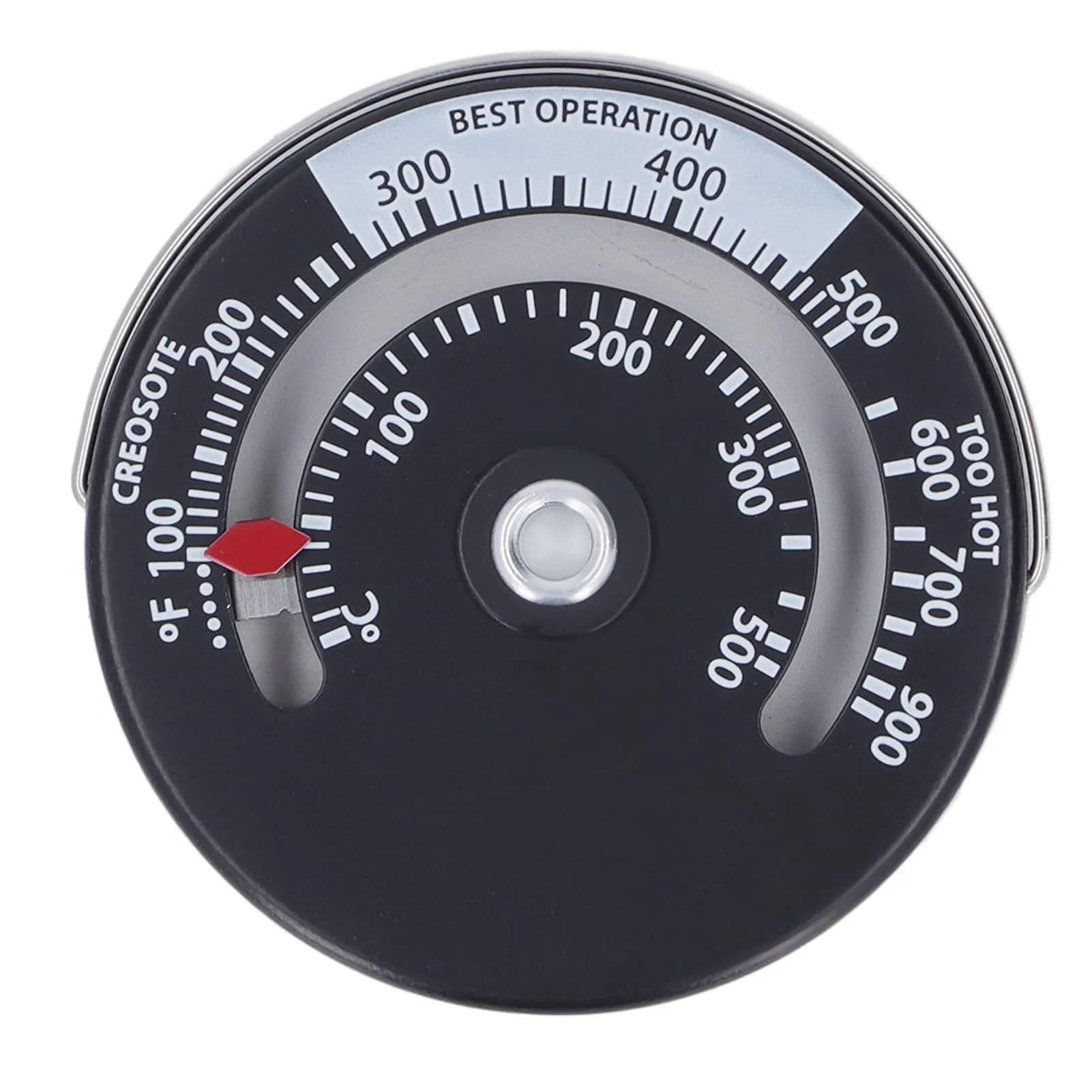 Thermomètre de poêle magnétique 0‐500 ℃   Jauge de thermomètre de haute précision de plaque d'alliag