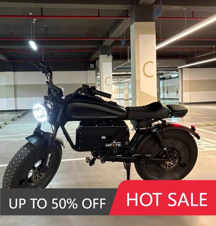 Moto électrique TTY 60AH48V avec une autonomie de 140 kilomètres et une vitesse maximale de 80 kilom