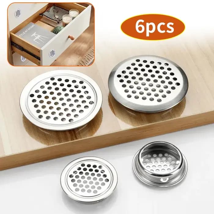 6 pièces de couvercles de ventilation circulaires