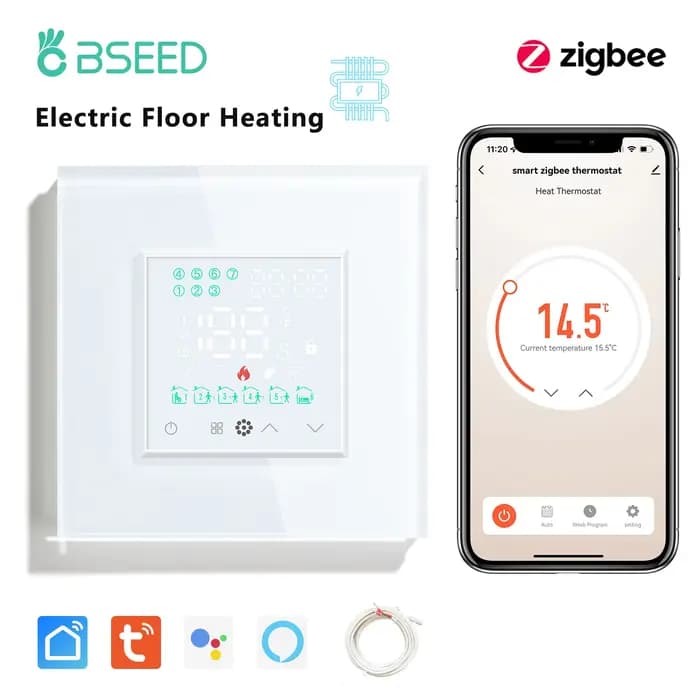 BSEED Zigbee électrique Bolier eau chauffage par le sol thermostats régulateur de température ambian