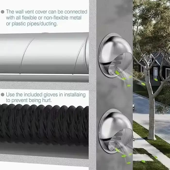Couvercle de Grille d'échappement de Ventilation de conduit en acier inoxydable