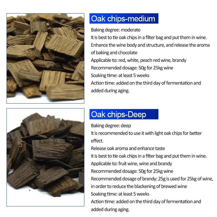 Copeaux de bois de chêne français