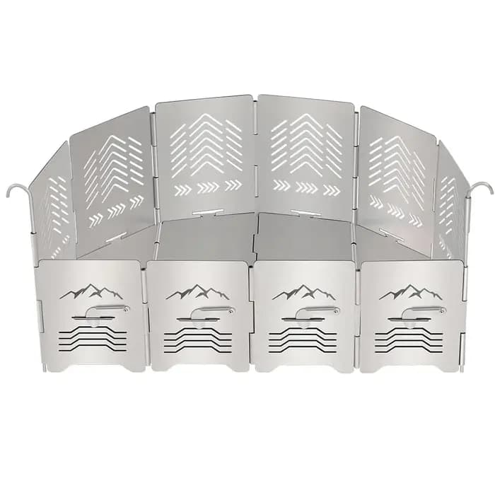 Soomloom-Pare-brise Hexagonal Convertible en Acier Inoxydable