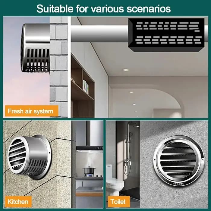 100/150mm bouchon de cheminée en acier inoxydable mur extérieur sortie d'air tuyau de toit capot d'échappement pour conduits de Ventilation cheminées capot d'échappement
