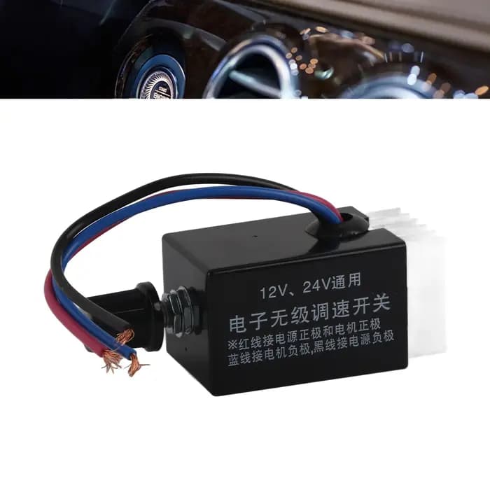 Contrôleur de vitesse de chauffage de ventilateur, régulateur de vitesse 12V/24V, contrôleur de vite