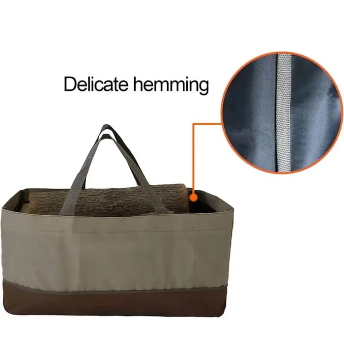 Sac de transport de bois de chauffage robuste-transportateur de bûches de grande capacité avec poignées robustes