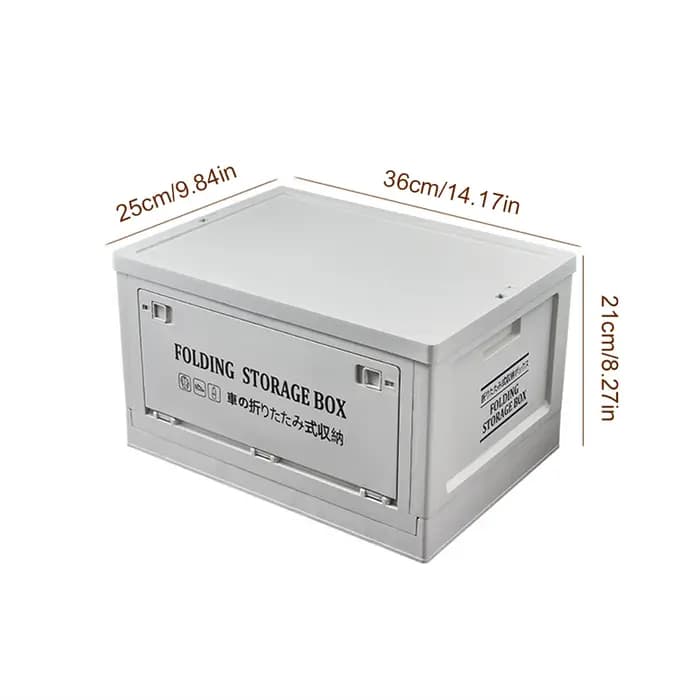 Bac de rangement pliable extérieur 20/30 avec couvercle en bois, conteneur de rangement de Camping e