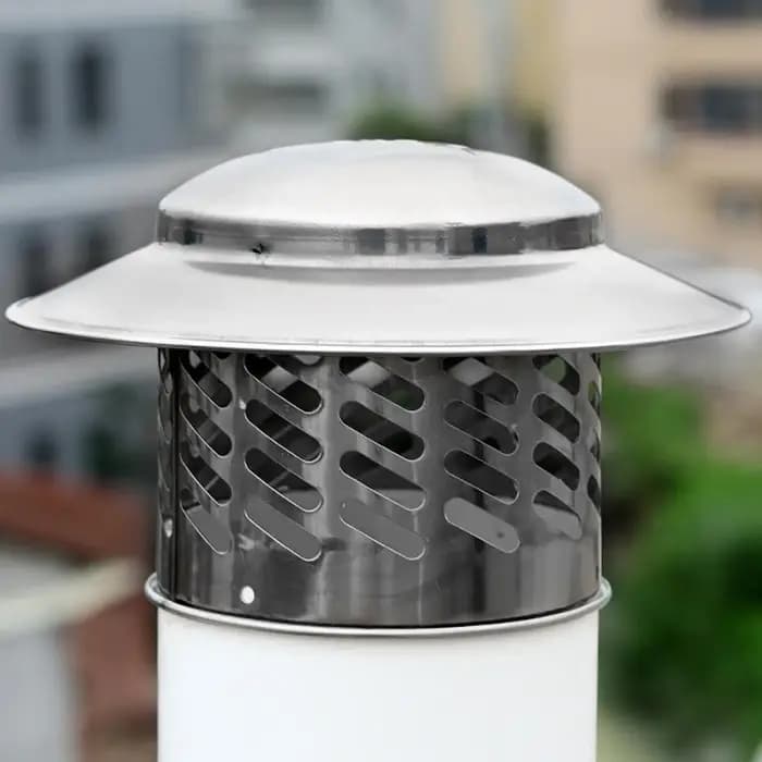 80-220mm 304 acier inoxydable capuchon imperméable cheminée coupe-vent