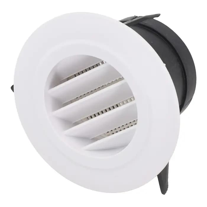 1 pièces 75/100/125/150/200mm conduit évents ronds à persiennes évents intérieur ABS Grille Ventilat