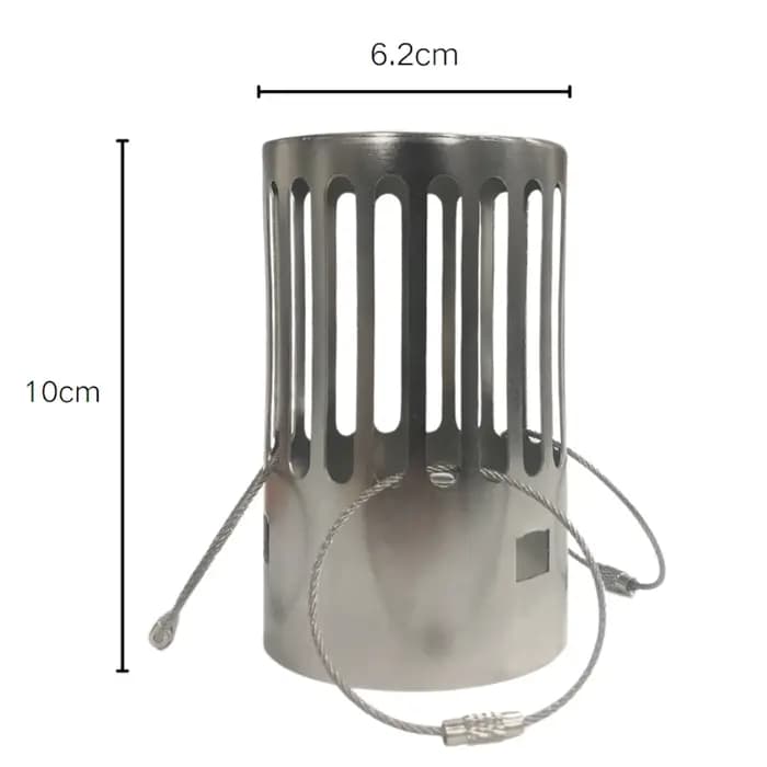 Capot de cheminée pour poêle à bois de camping 62 mm en acier inoxydable, avec protection anti-étincelles et protection contre la pluie, résistant à la chaleur, pour tente
