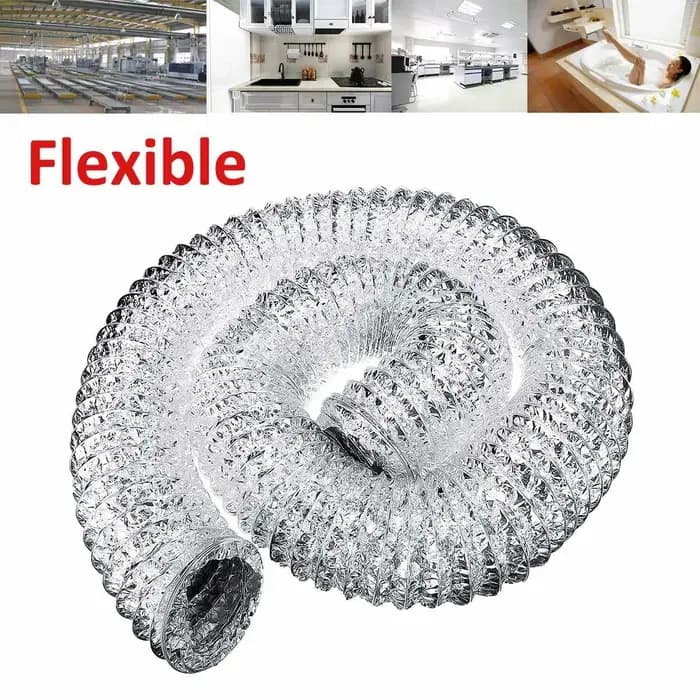 2/3M 4 pouces 100mm tuyau de ventilateur PVC Tube en aluminium tuyau de Ventilation d'air tuyau Flex