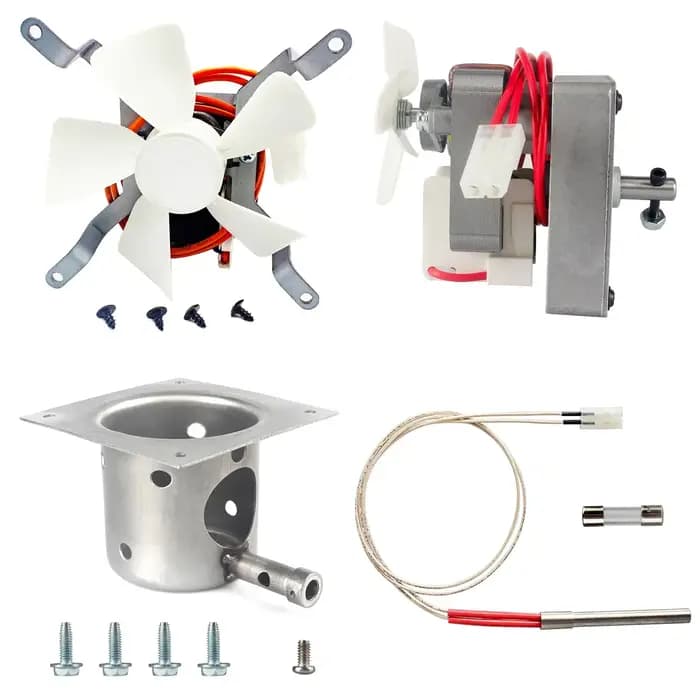 Moteur à tarière, kit de ventilateur à induction, pot de combustion de feu et allumeur à tige chaude