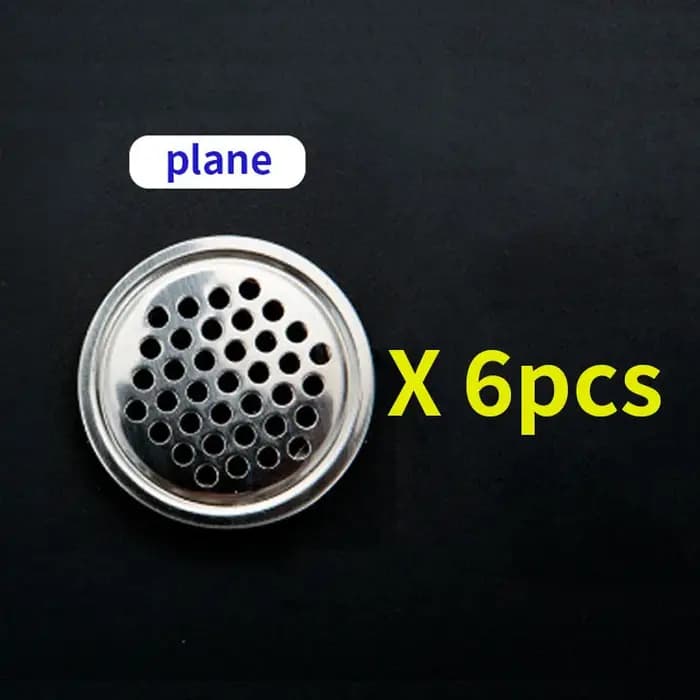 6 pièces de couvercles de ventilation circulaires, bouchons de ventilation pour armoires, placards,