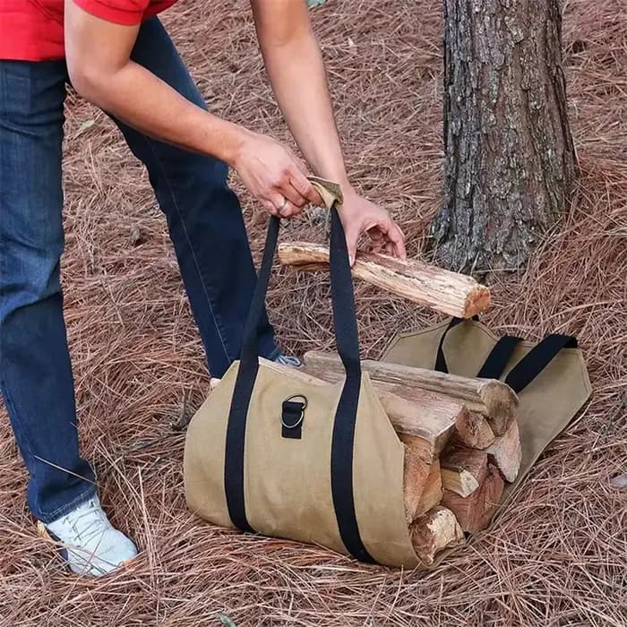 Sac de transport de bois de chauffage d'extérieur