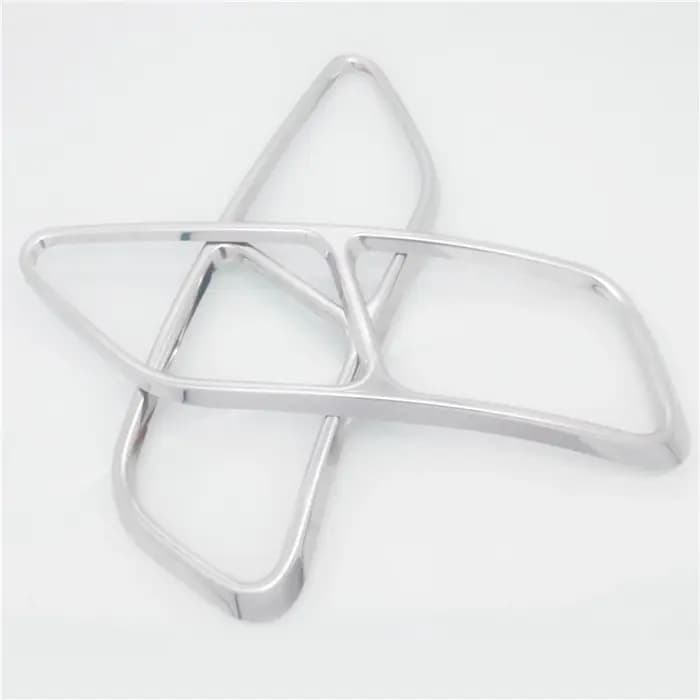 Garniture de couverture modifiée de tuyau de gorge de queue d'acier inoxydable pour Audi A4 B9 A5 2020 2021 cadre de décoration de tuyaux d'échappement de voiture