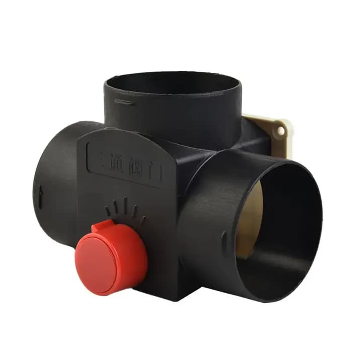 75MM Vavle rabat réglable Air Diesel chauffage conduit de ventilation T branche séparateur tuyau d'échappement connecteur de jonction pour camping-car voiture camion