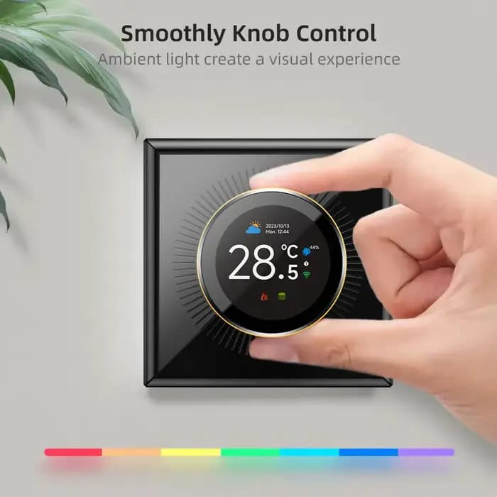 Thermostat intelligent WiFi à bouton rotatif pour chauffage au sol