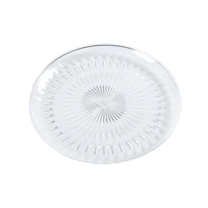 Assiette de fruits transparente pour collations et bonbons