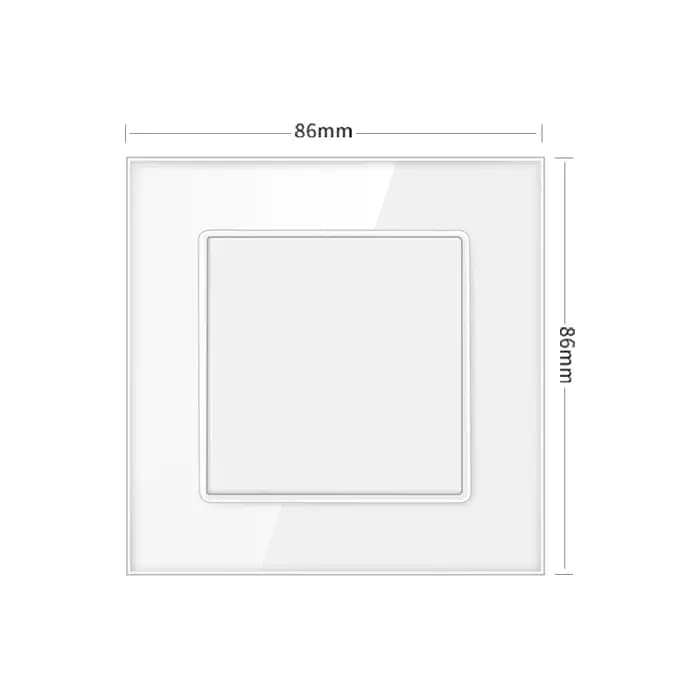 Plaque de couverture vierge avec installation plaque de fer 86mm * 86mm/146*86mm panneau de verre no
