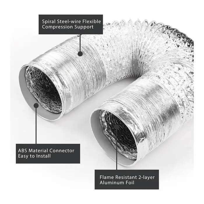 Tuyau de Ventilation d'air en aluminium