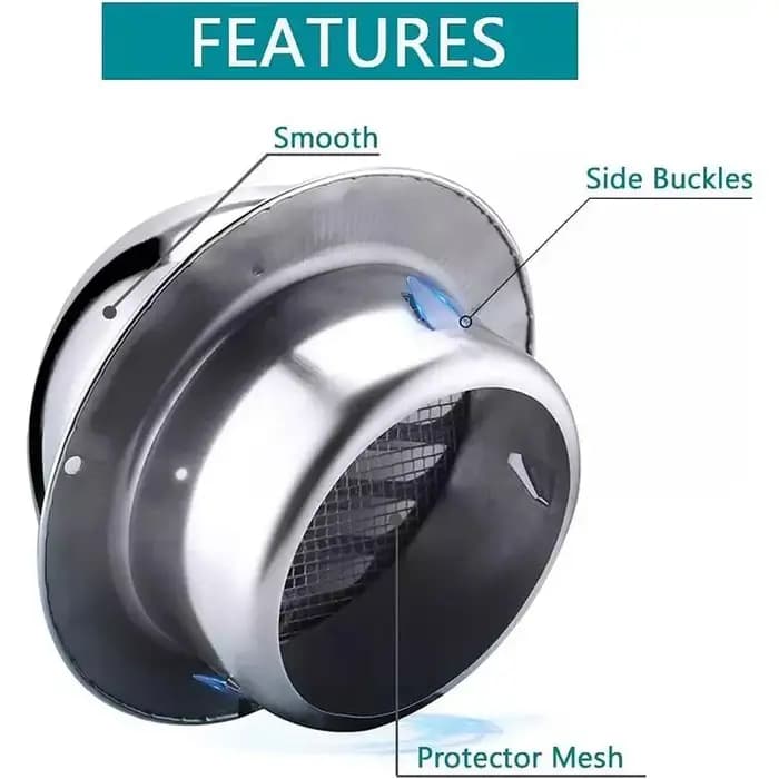 Grille de ventilation en acier 70-150 mm