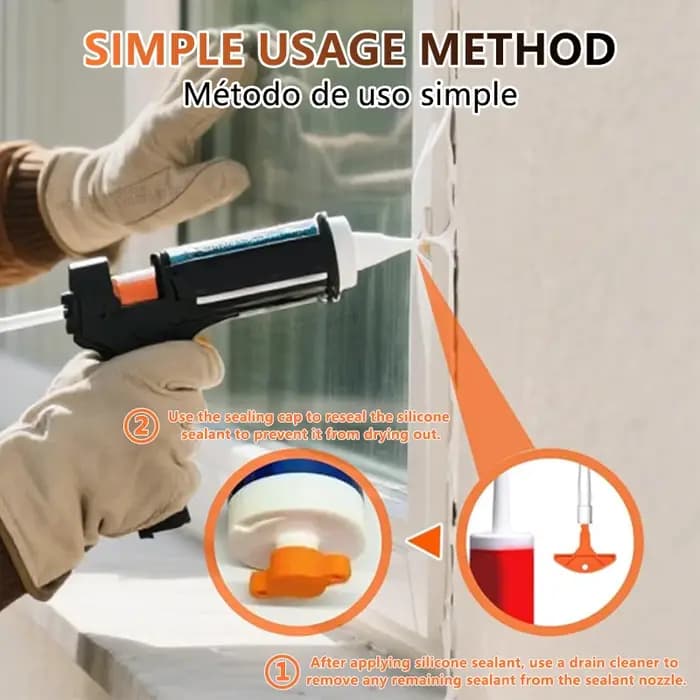 ILMH Capuchon universel anti-séchage pour mastic et nettoyeur de buse de colle