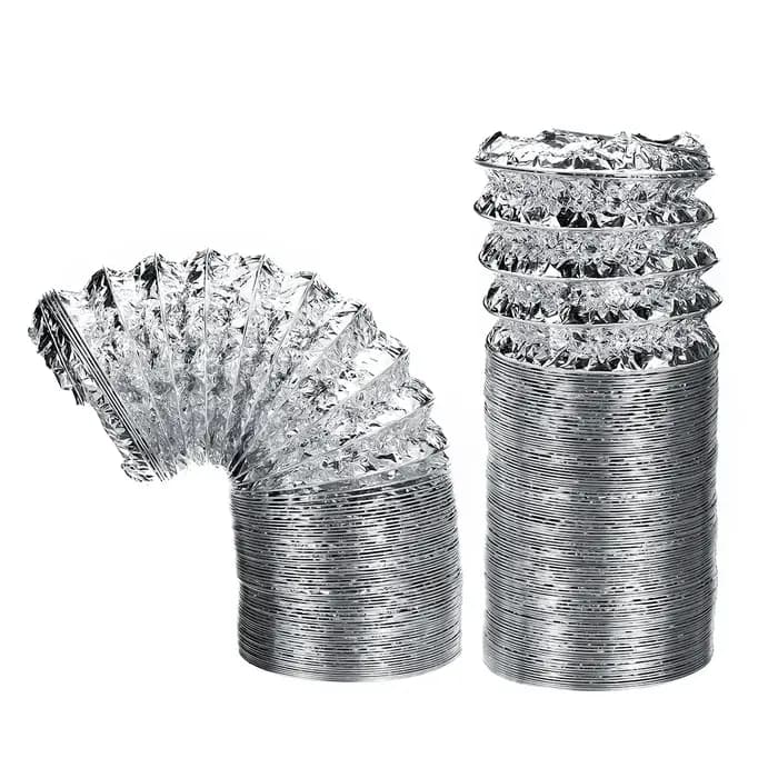 Tuyau de Ventilation en PVC et aluminium, 4 pouces, 100mm, conduit d'échappement Flexible, système d