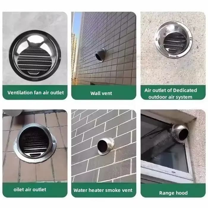 Couvercle de Grille d'échappement de Ventilation de conduit en acier inoxydable