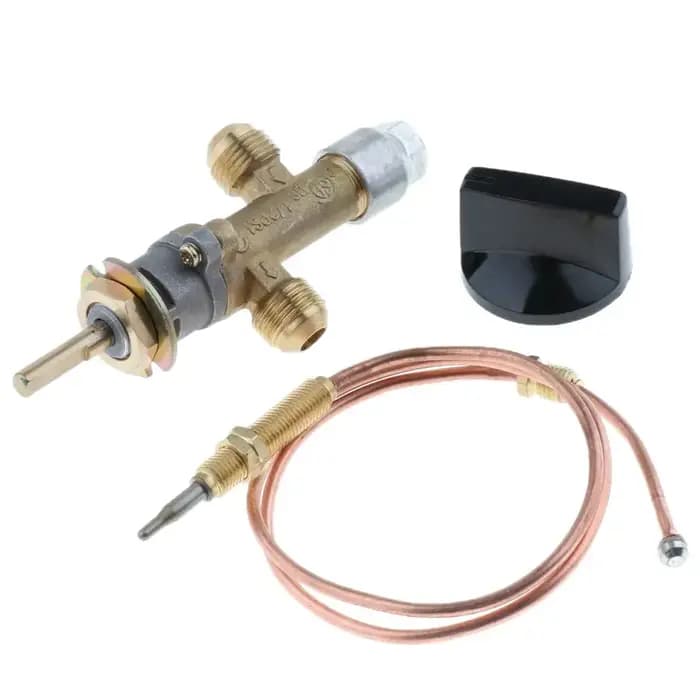 Vanne de commande de chauffage de foyer au gaz propane, four à gaz avec thermocouple et bouton