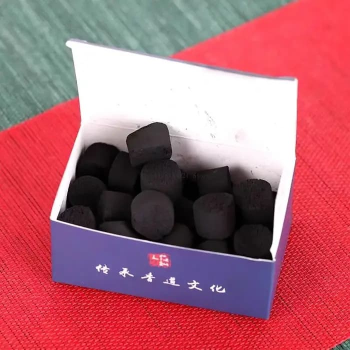 30 granulés par boîte, encens rond au charbon de bois