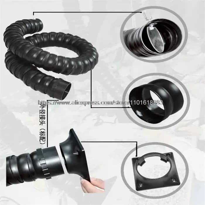 Tuyau de ventilateur d'échappement de fumée Flexible