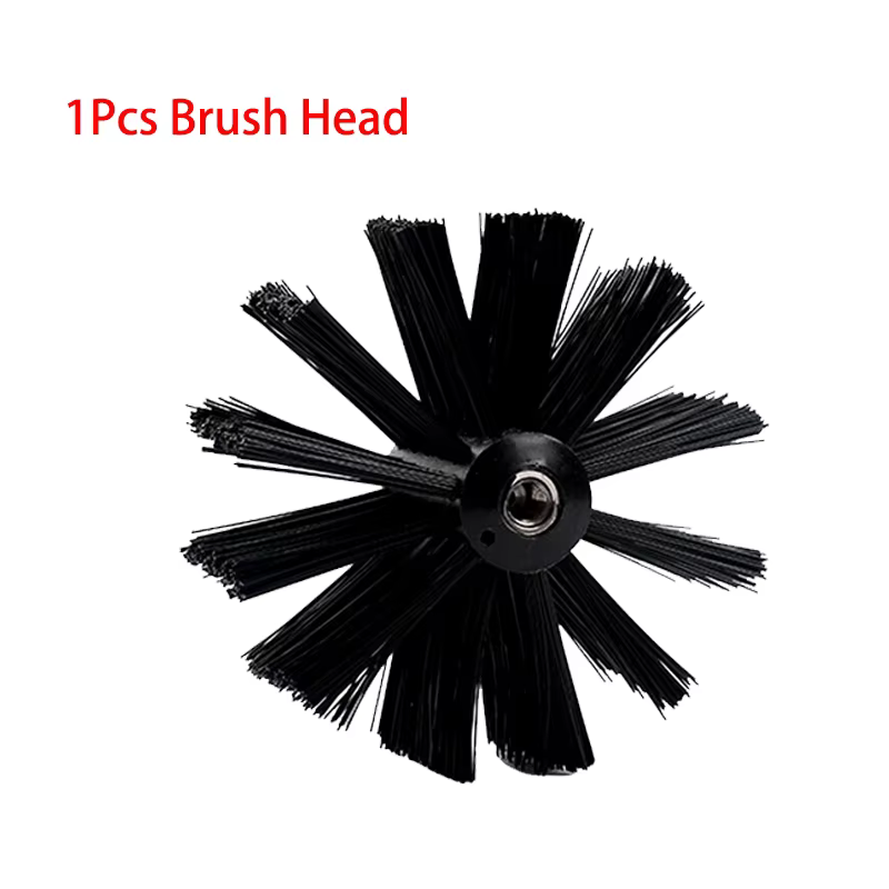 Ensemble de balayage de cheminée Flexible, Kit de brosse et de tige de balayage de conduit, tiges de